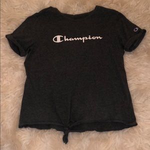 Girls champion shirt with glitter logo